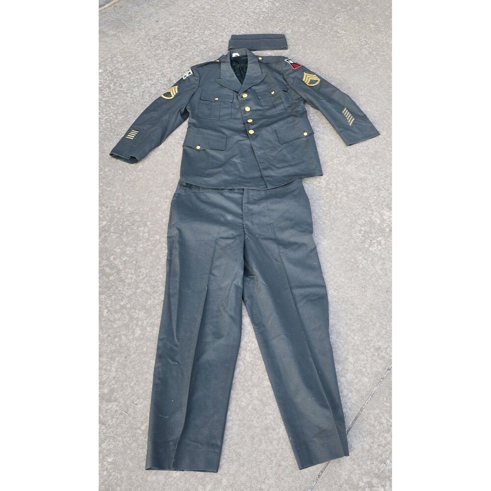 Vintage Vietnam Era Army  Military Tropical Dress Uniform Jacket Pants Hat
